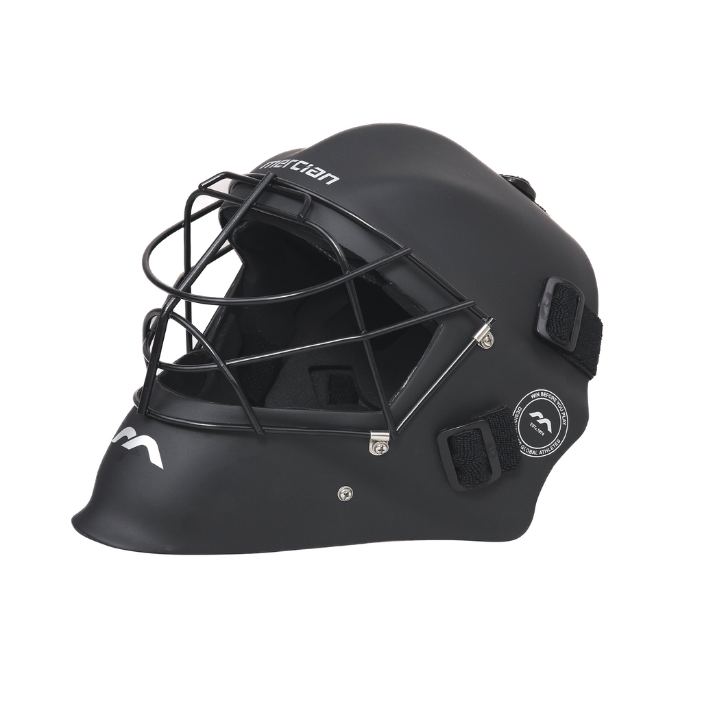 Mercian Genesis Hockey Helmet‚ Fibreglass Shell, Cats-Eye Grill, Superior Protection