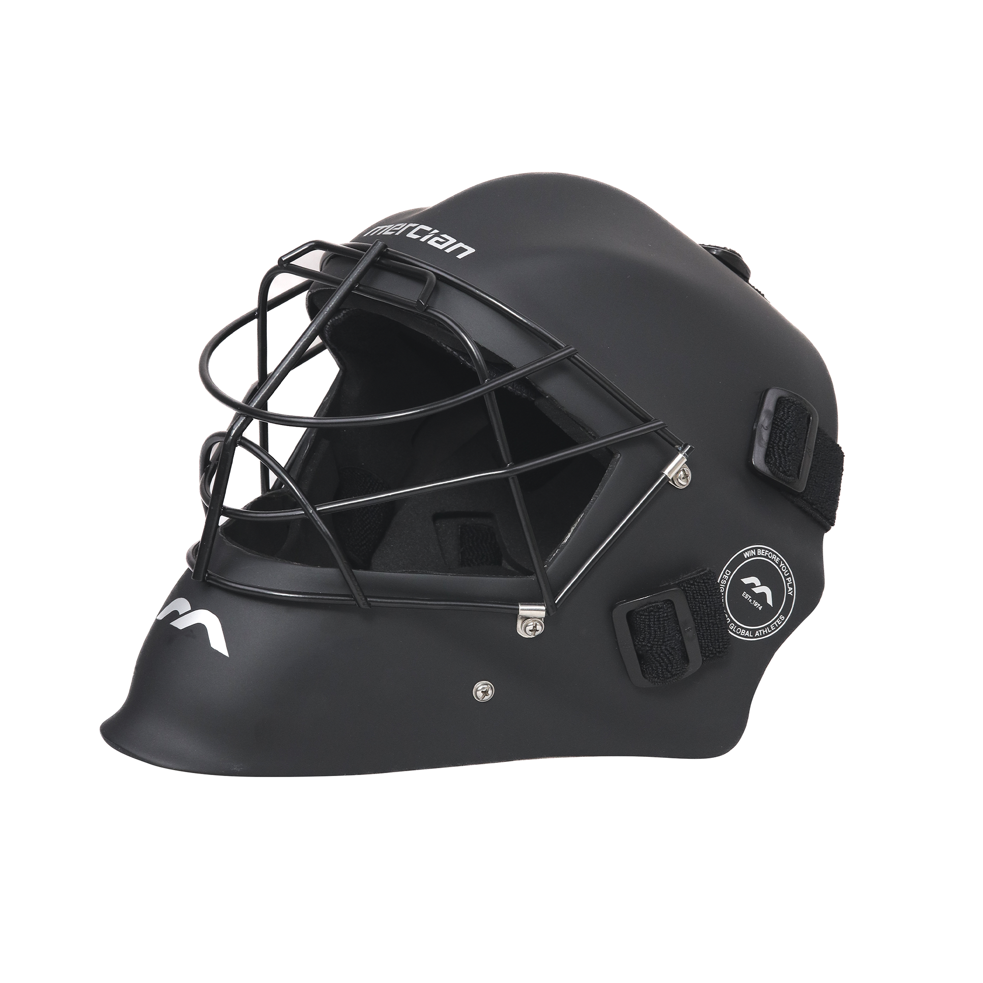 Mercian Genesis Hockey Helmet‚ Fibreglass Shell, Cats-Eye Grill, Superior Protection