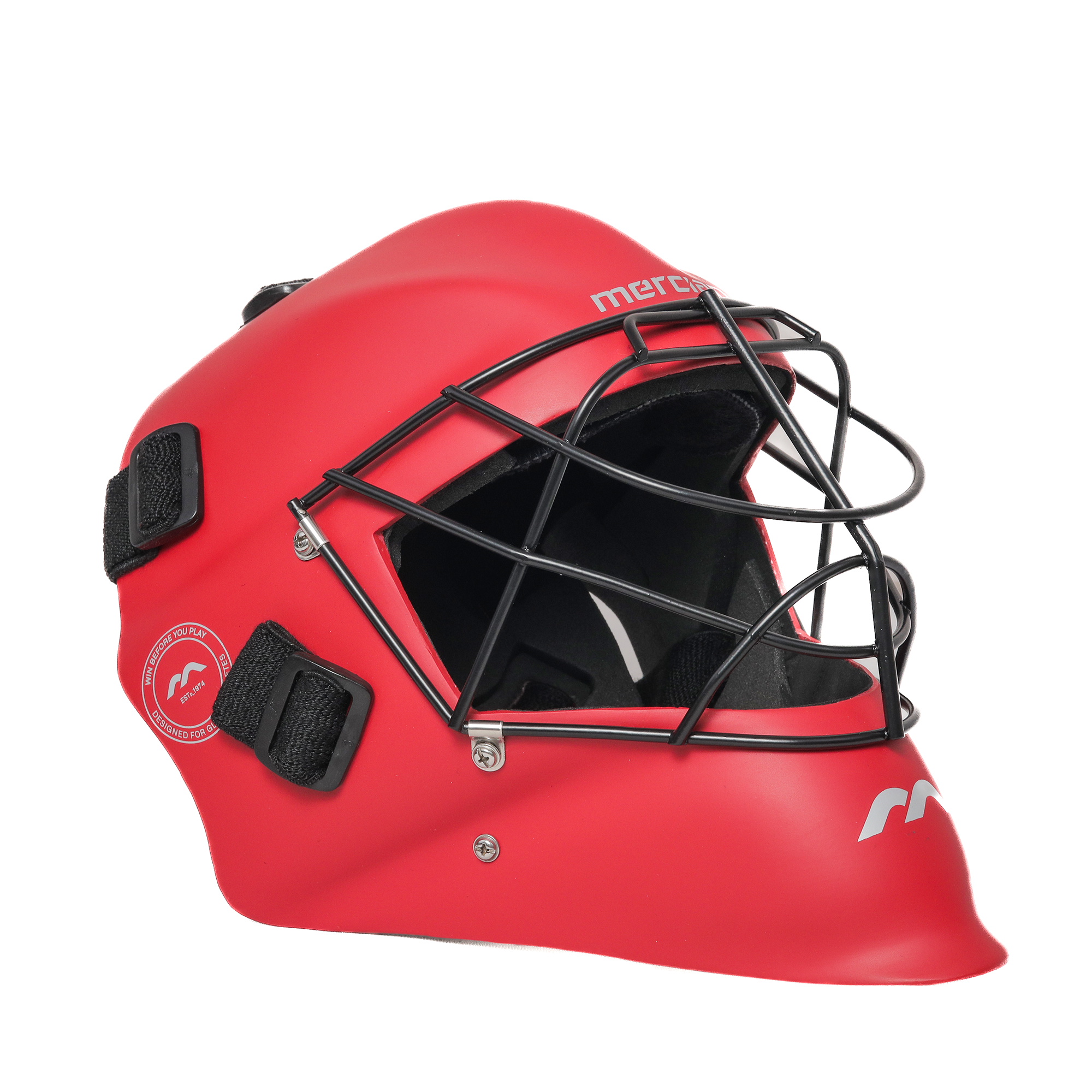 Mercian Genesis Hockey Helmet‚ Fibreglass Shell, Cats-Eye Grill, Superior Protection