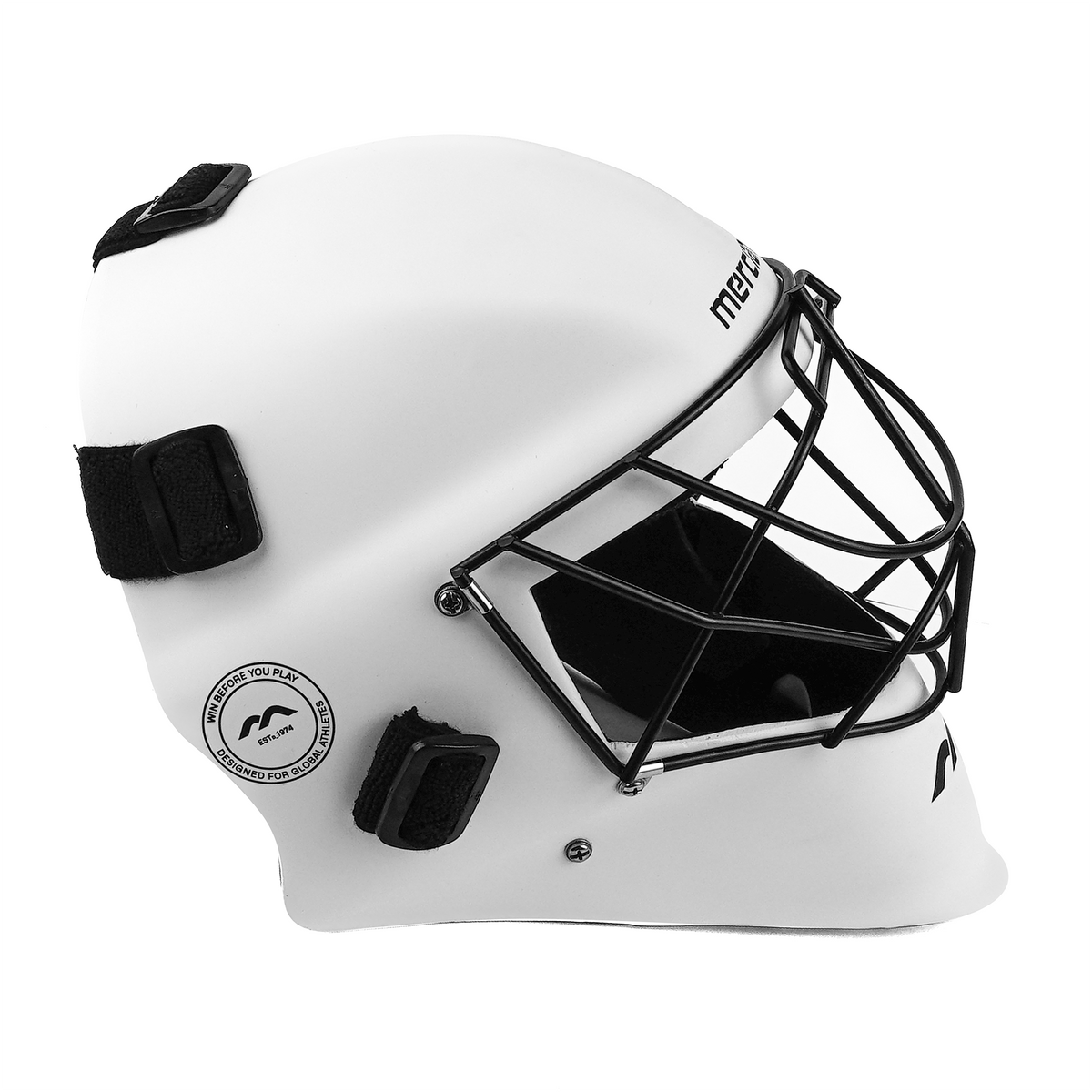 Mercian Genesis Hockey Helmet‚ Fibreglass Shell, Cats-Eye Grill, Superior Protection