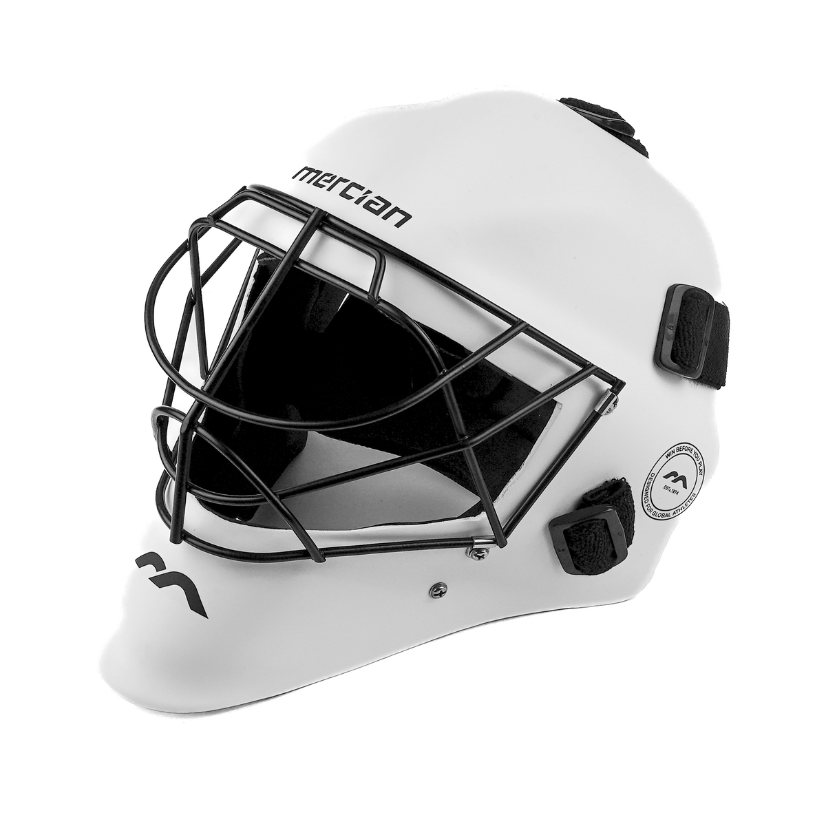 Mercian Genesis Hockey Helmet‚ Fibreglass Shell, Cats-Eye Grill, Superior Protection