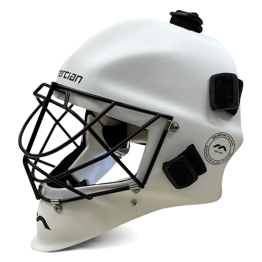 Mercian Genesis Hockey Helmet‚ Fibreglass Shell, Cats-Eye Grill, Superior Protection