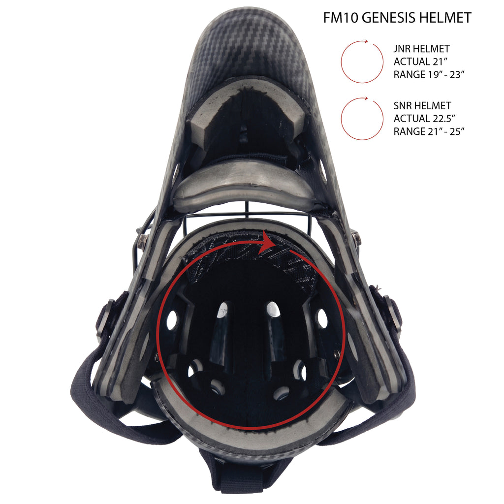 Mercian Genesis Hockey Helmet‚ Fibreglass Shell, Cats-Eye Grill, Superior Protection