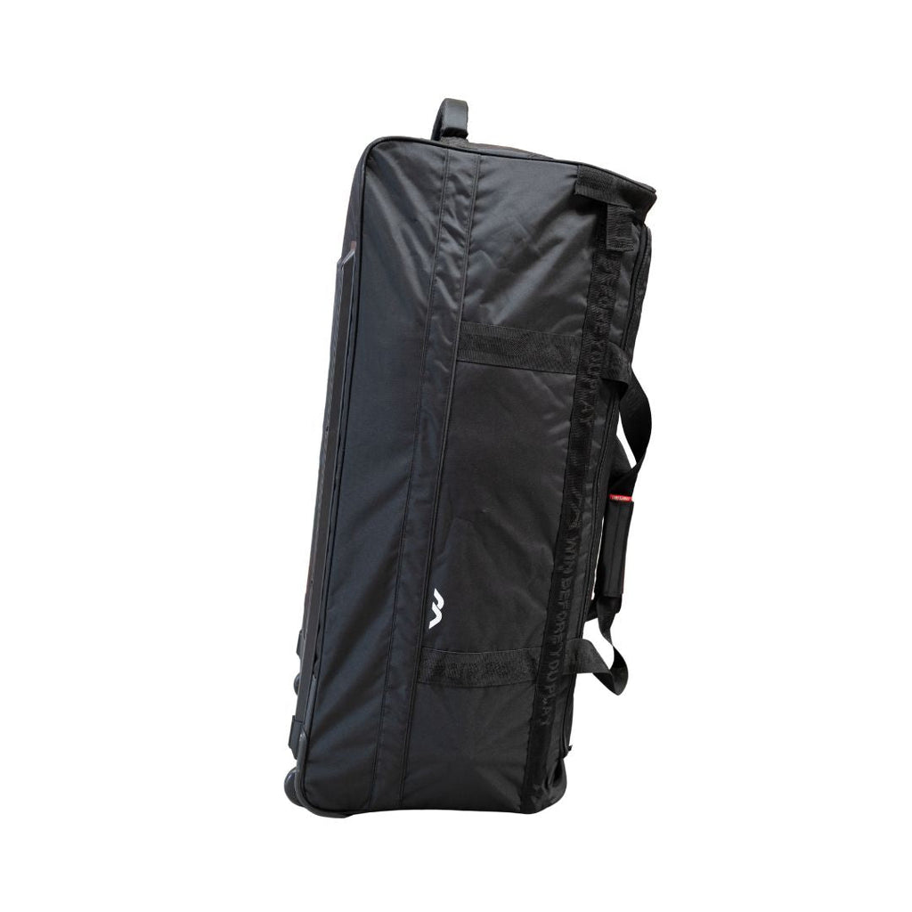 Mercian Genesis 2 goalkeeping wheelie bag side profile view in black