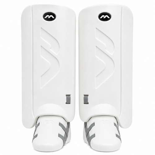 Mercian White Elite Legguards - Professional Level Protection for Field Hockey Goalies